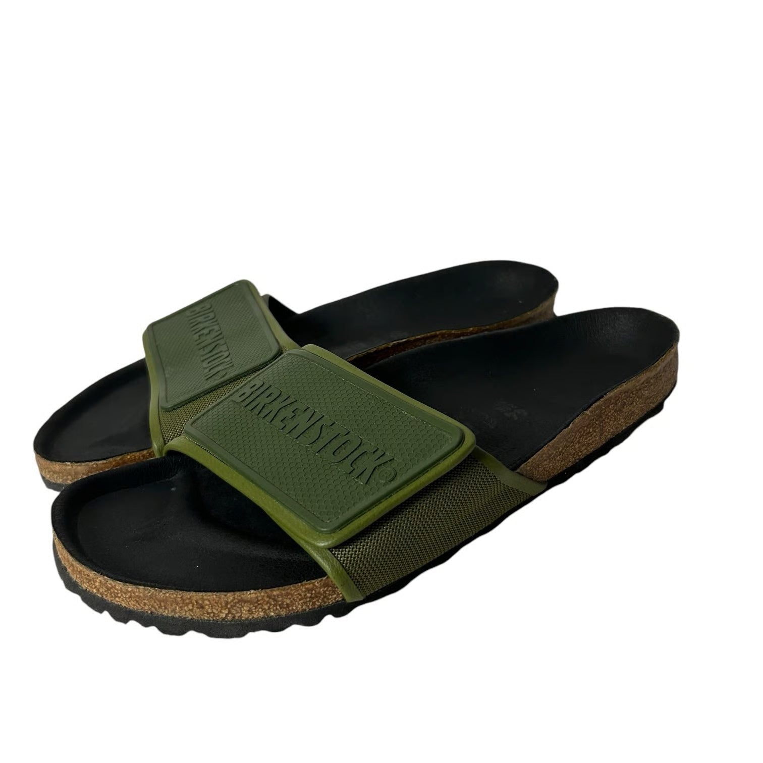 Birkenstock Tema Slide GREEN microfiber Sandal ( WITHOUT BOX )