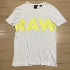 G-Star Raw Oversize Logo T-Shirt – White / Neon Yellow
