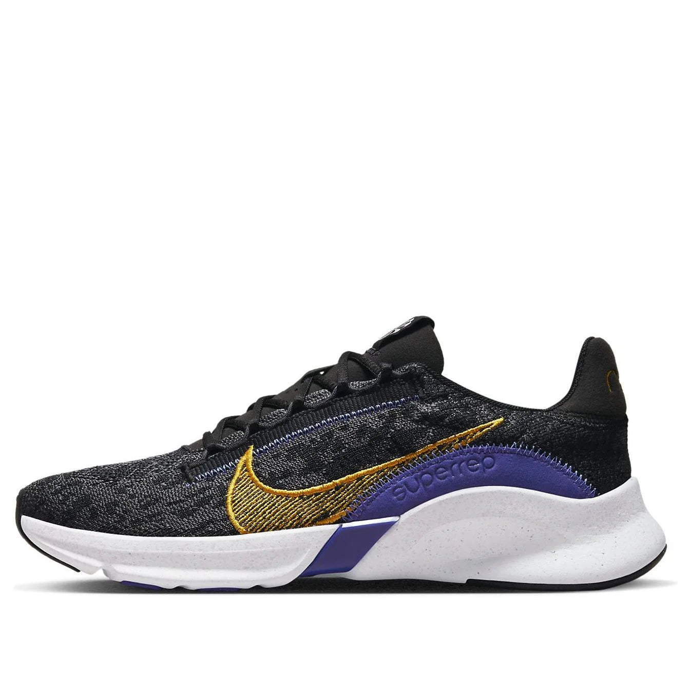 Nike(MEN) SuperRep Go 3 Next Nature Flyknit "أسود أصفر مغرة" - (DQ0305-001)