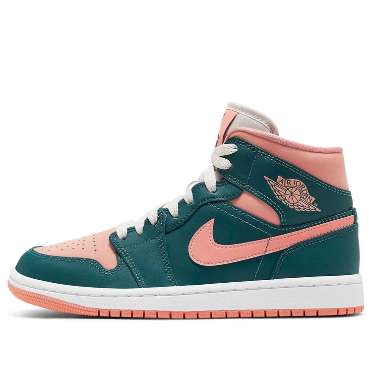 Nike Jordan 1 Mid 'Dark Blue Green' Shoes - (BQ6472-308)