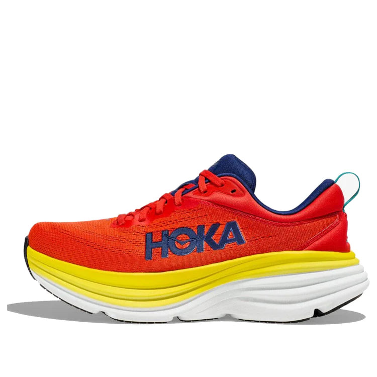 HOKA ONE ONE بوندي 8 "Red Alert Flame" (1123202-RAFL) - (بدون علبة)