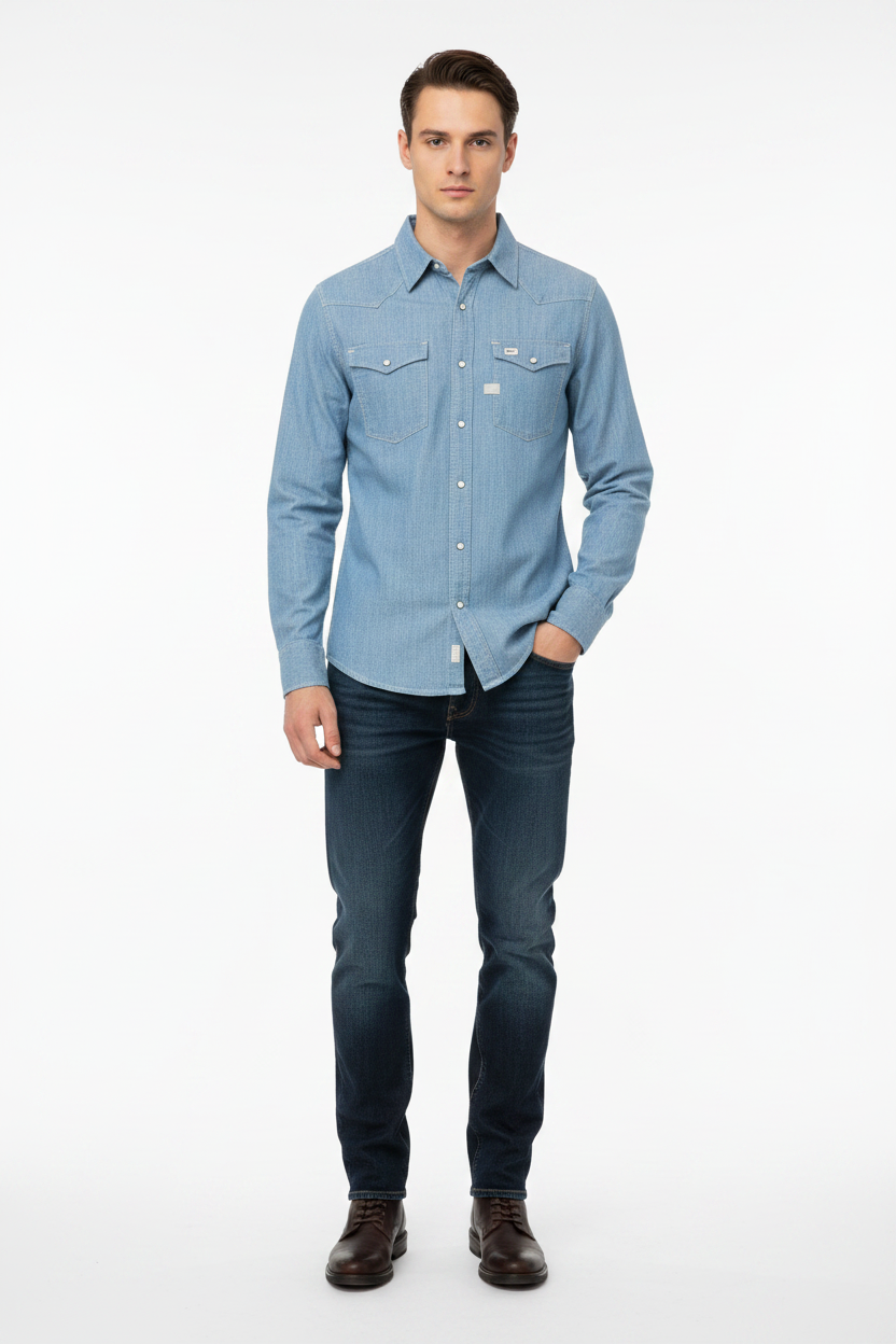 G-Star RAW western-style button-down mens shirt.