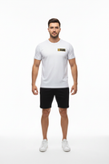 Man in Soccerex Tee — Studio