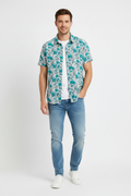 Man wearing floral shirt