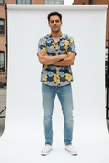 Man Wearing Floral Shirt