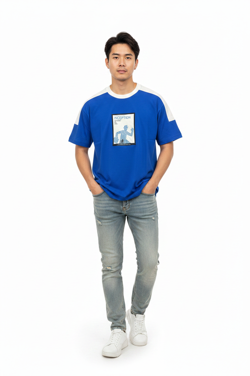 Man wearing Inception tee