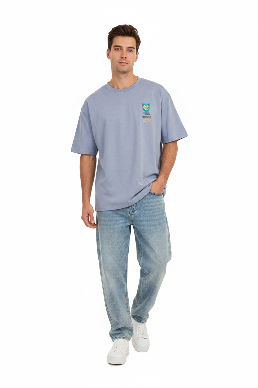 Man Wearing Momento T-Shirt