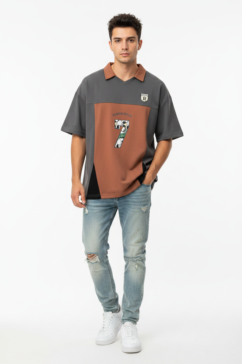 Man wearing Power Wear Tee