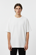 Man Wearing White T-Shirt