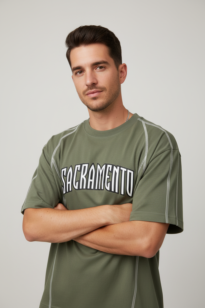 Men Wearing Sacramento Tee