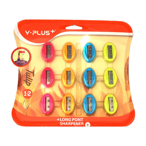 Y-PLUS Long Point Pencil Sharpener Set-Multicolor