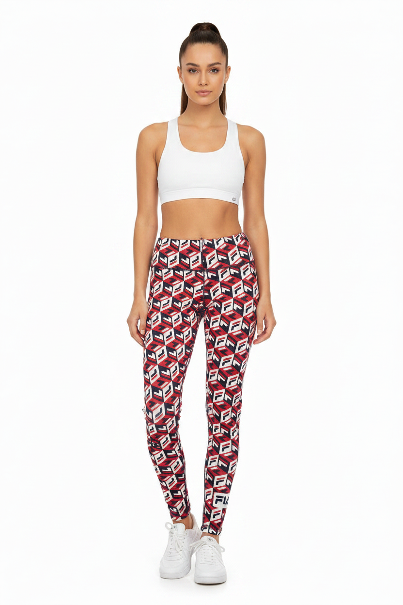 Model Wearing Leggings Front