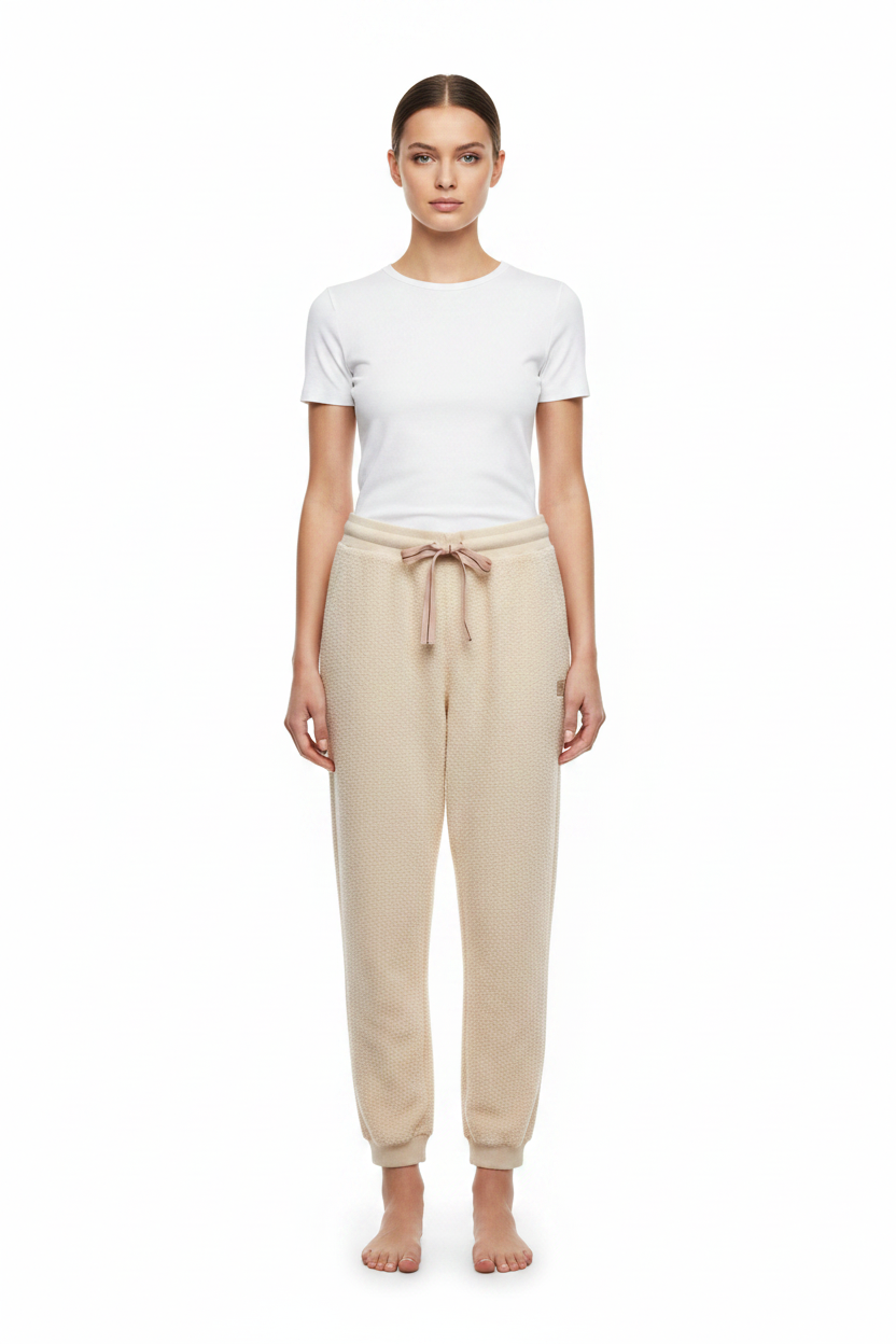 Model wearing sweatpants