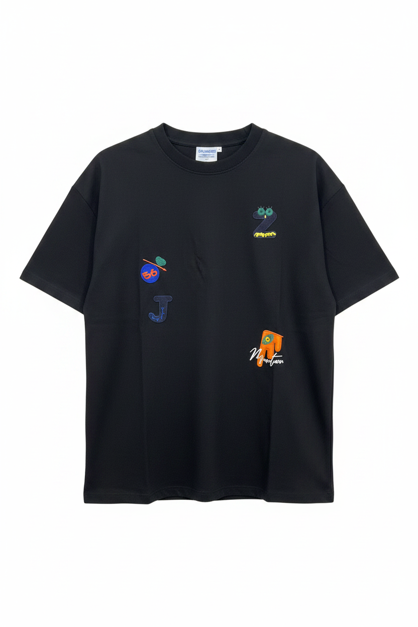Multi-Patch Tee Front