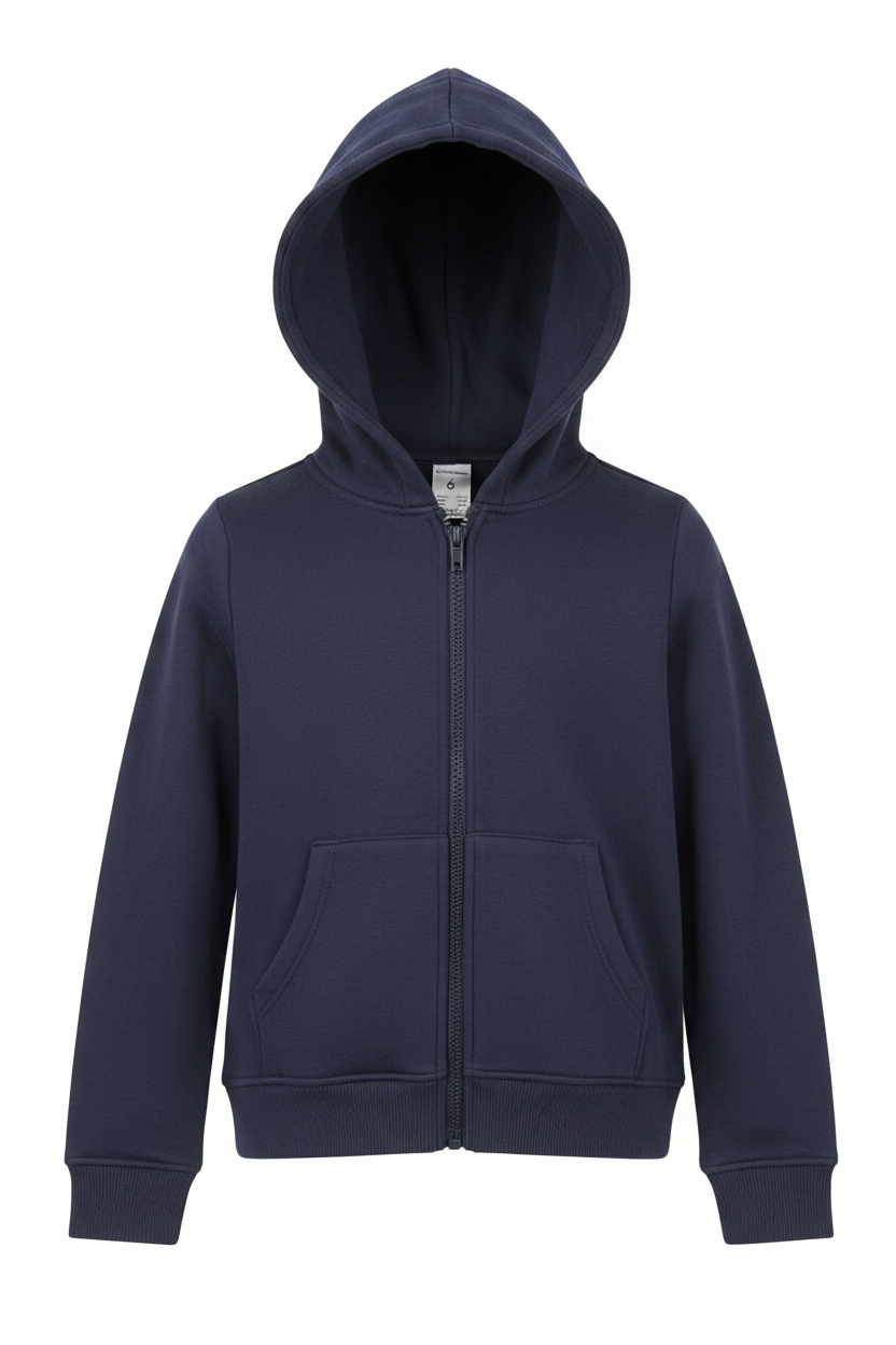 Navy Hoodie Front View