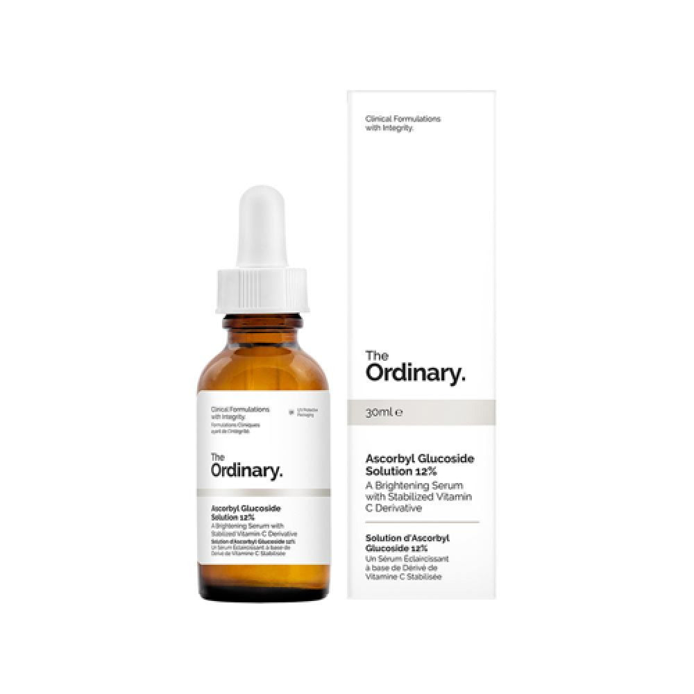 The Ordinary Ascorbyl Glucoside Solution 12%, Vitamin C Serum for Even Skin Tone and Antioxidant Protection, 1 Fl Oz