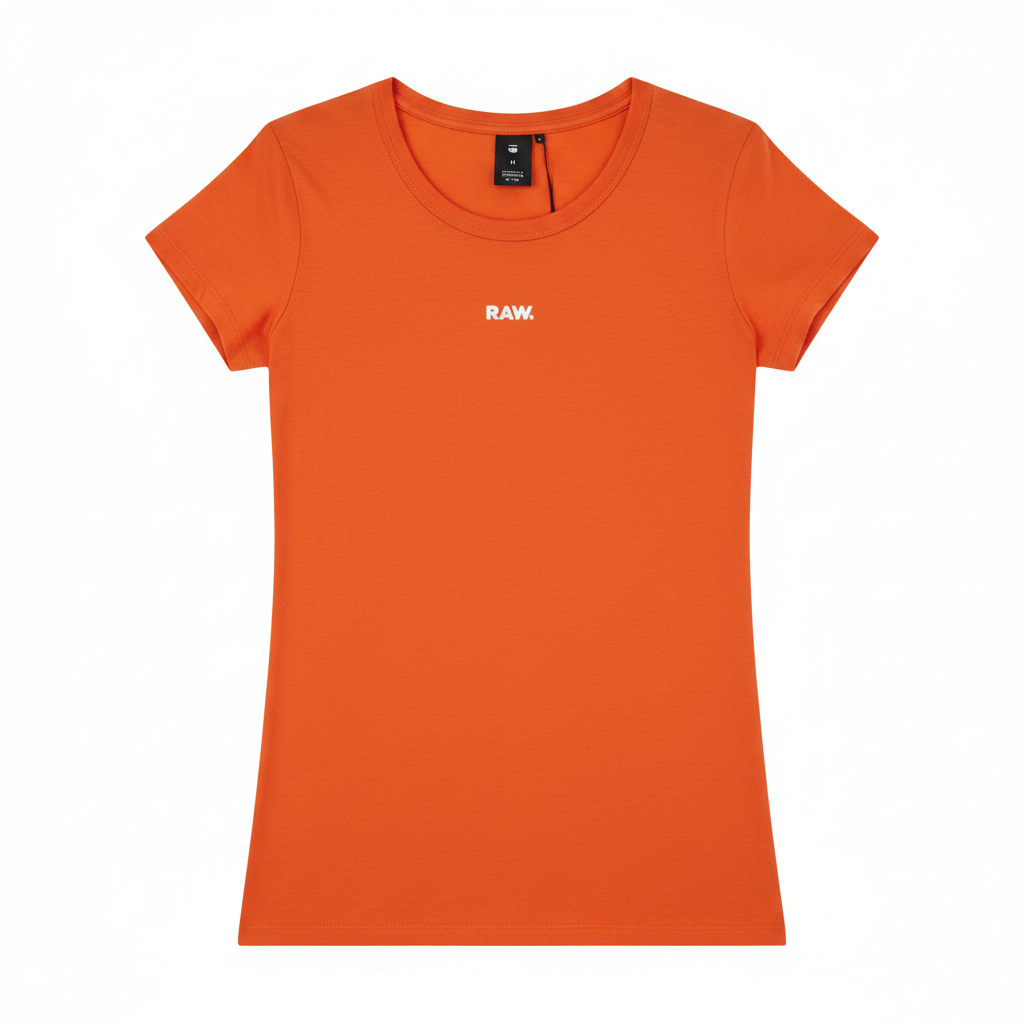 Orange G-Star RAW T-Shirt E-Commerce Product Shot