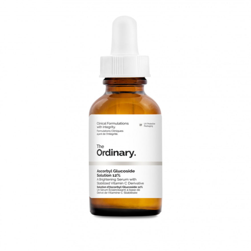 The Ordinary Ascorbyl Glucoside Solution 12%, Vitamin C Serum for Even Skin Tone and Antioxidant Protection, 1 Fl Oz