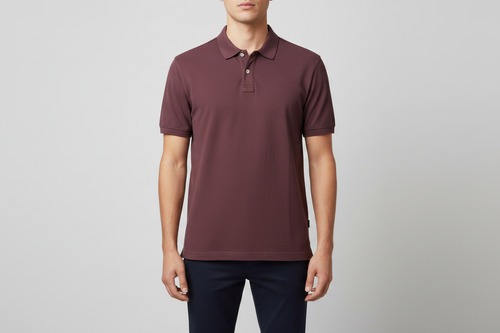 Pier One Burgundy Polo — Front