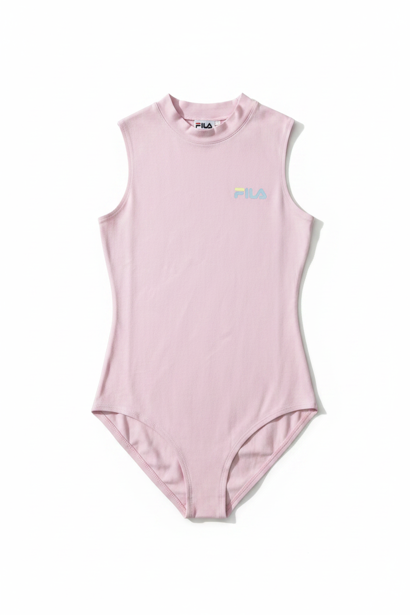 Pink FILA Bodysuit – Front