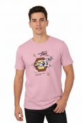 Pink T-Shirt on Model