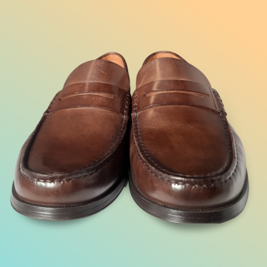 Massimo Dutti Brown Leather Penny