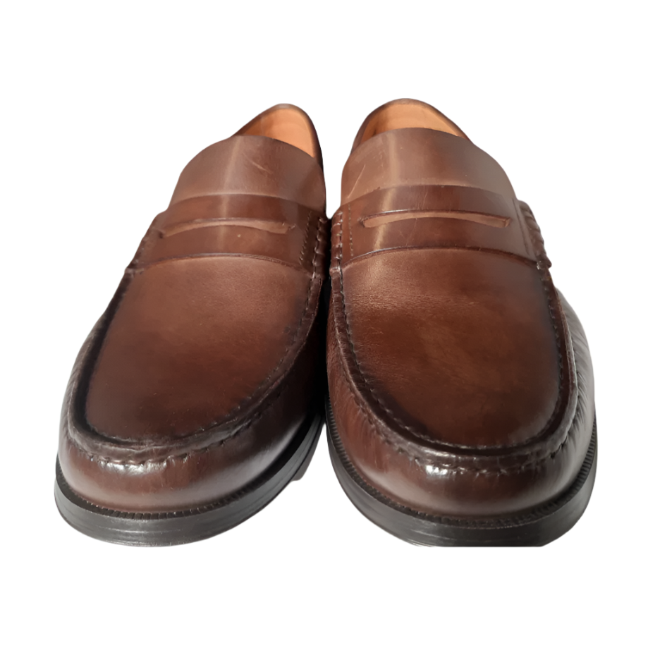 Massimo Dutti Brown Leather Penny