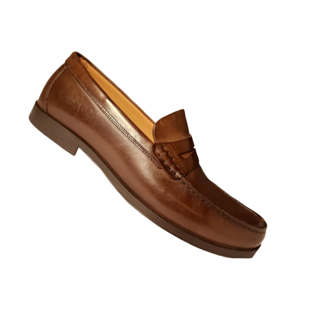 Massimo Dutti Brown Leather Penny