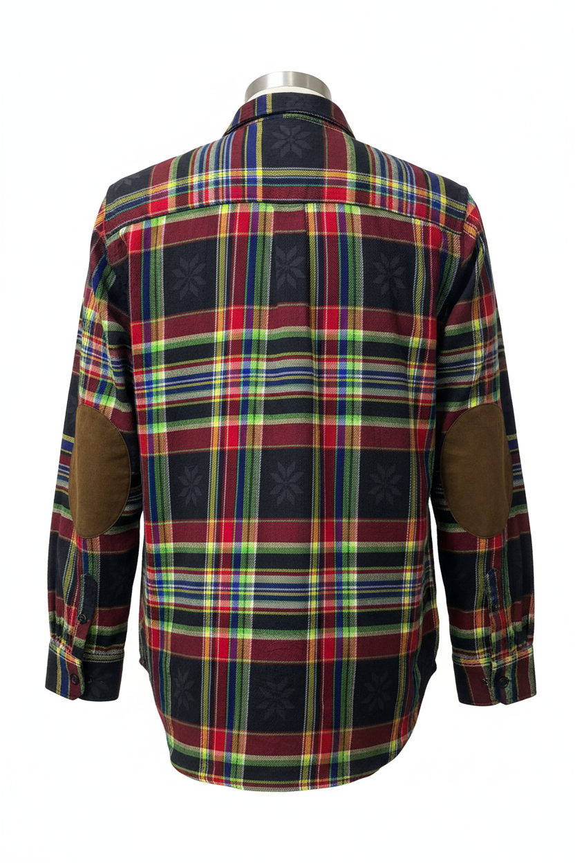 Plaid Flannel Shirt – Back View