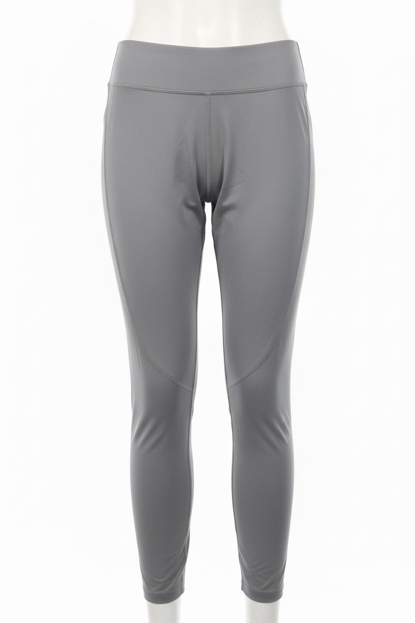 Plain Grey Leggings Front View