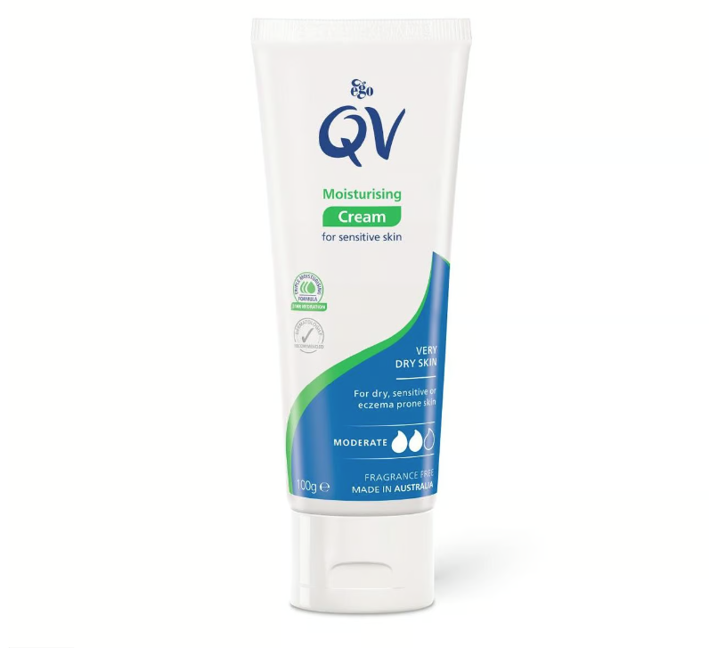 QV - Moisturizing cream for dry and sensitive skin - 100 grams