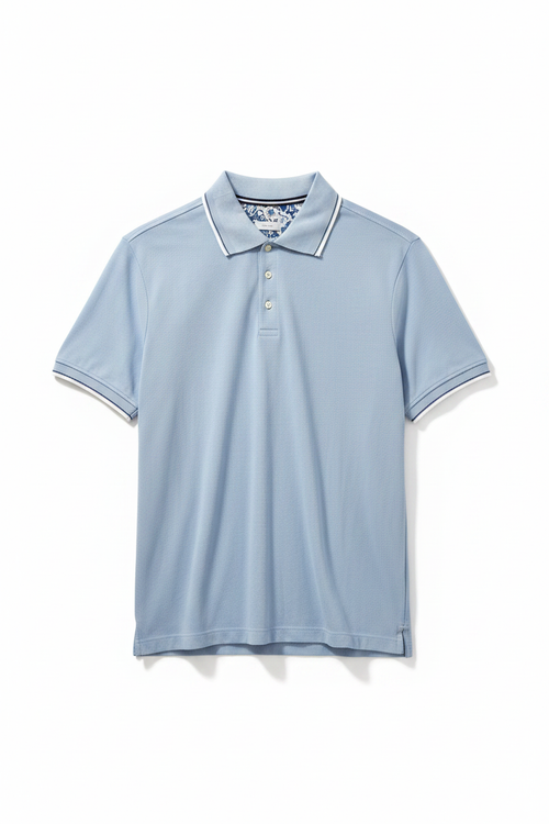 Polo Shirt Front Flat Lay