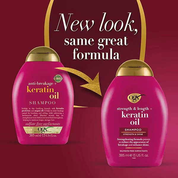 OGX Anti-Breakage + Keratin Oil Shampoo- 385ml