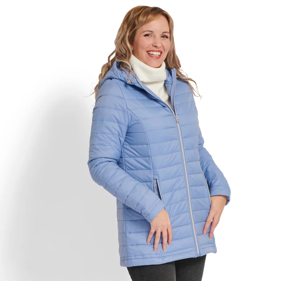 MySTYLE Women's Winter Puffer Jacket Sky Blue
