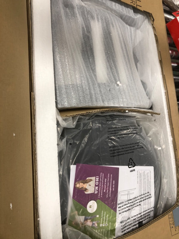 كرسي دوار من هيلسديل فرنتشر، بريسك آيل، بارتفاع الطاولة، أسود