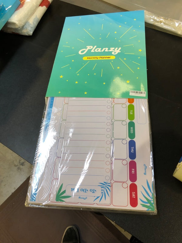 Planzy Magnetic Calendar for Fridge Ã¢â‚¬â€œ Premium 42x32 cm Fridge Calendar Dry Erase with Extra-Thick Magnetic Surface Ã¢â‚¬â€œ 1 Monthly, 1 to Do, 5 Fine Tip Markers & 1 Eraser Included