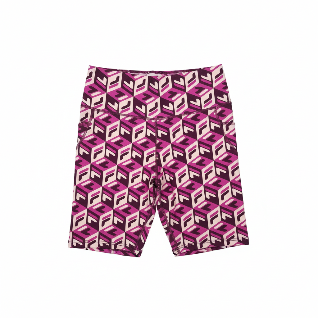 Purple Cube Shorts - Angled