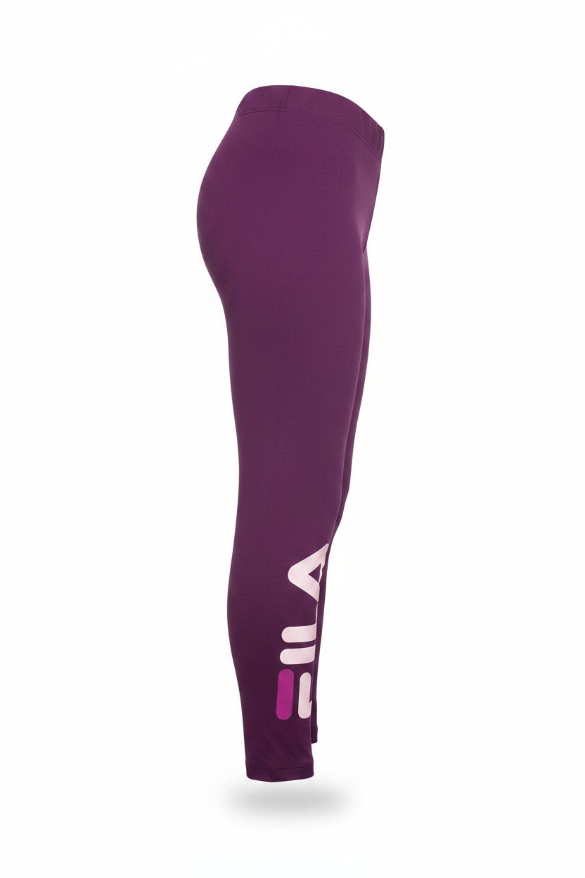 Purple FILA Leggings - Logo Detail