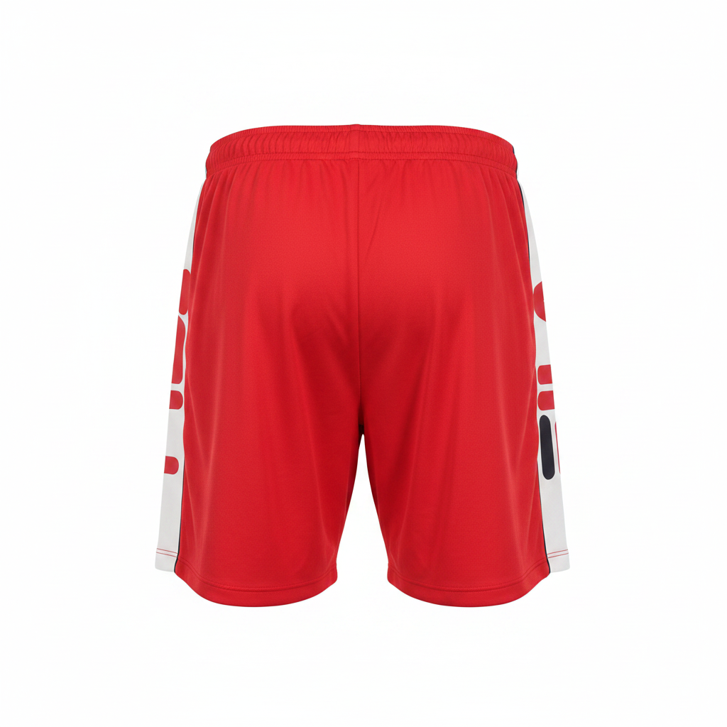 Red Athletic Shorts - Back