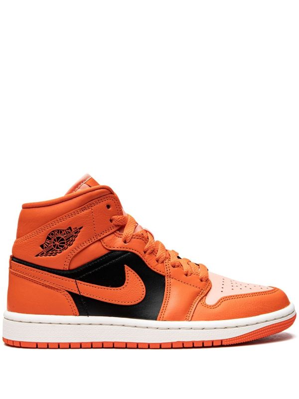 Nike Air Jordan 1 Mid SE 'Orange/Black' Shoes - (DM3381-600)