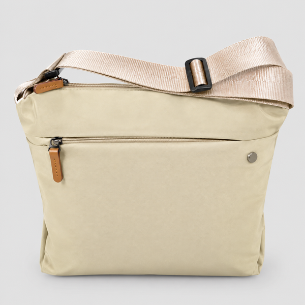 Soft bag  Light Beige Crossbody Bag with Adjustable Strap xkbfq4115