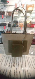 Olive green women's handbag (BAGCO)