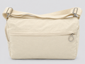 Bagco Cream Crossbody Bag with Front Zipper Pocket & Ring Pull xkbfq4110