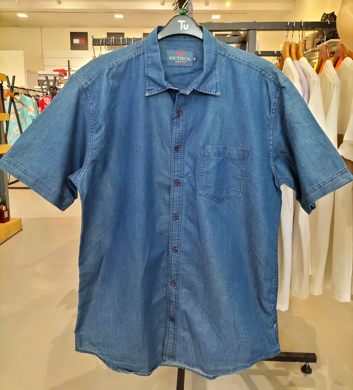 Petrol Jeans Co. Short-Sleeve Denim Shirt