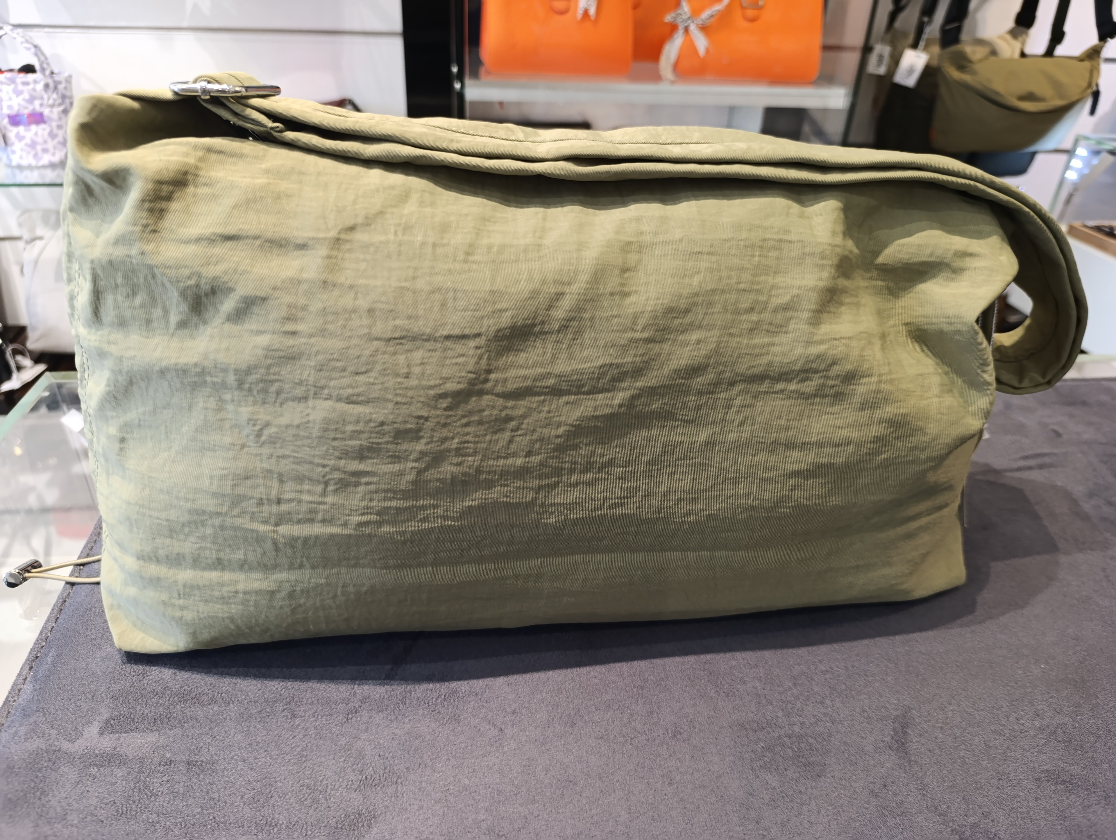 Women's light olive handbag