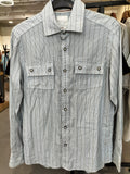 Cabral Light Blue Dress Shirt with Stripes
