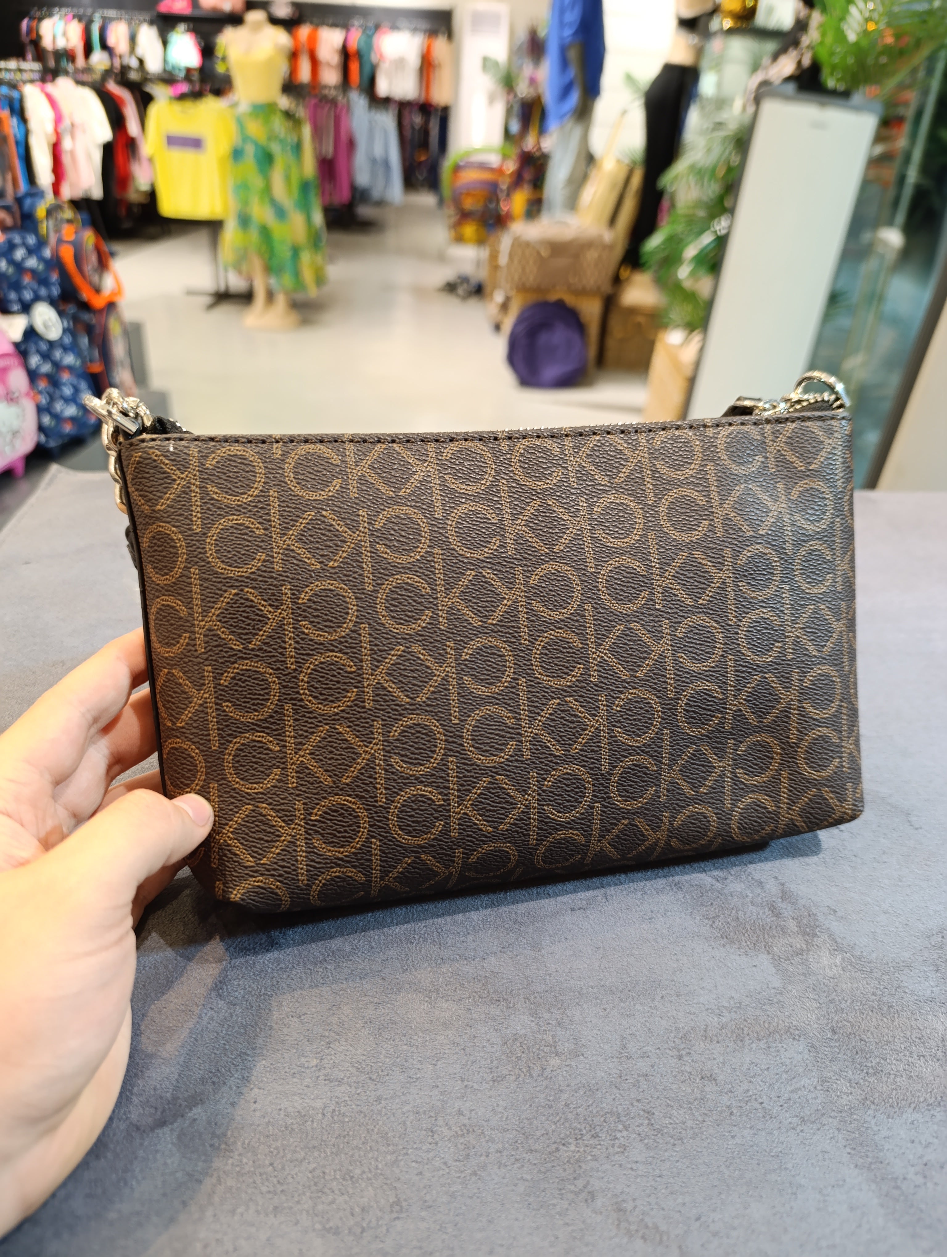 Calvin Klein women's brown handbag