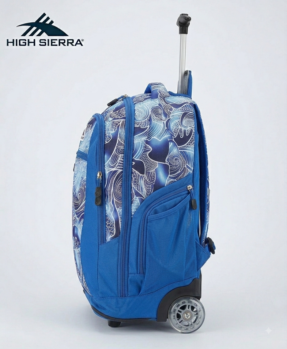 High Sierra Curve Backpack - Blue Waves - 18.5"