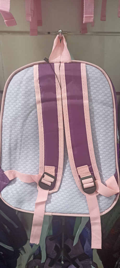Purple cartoon backpack.
