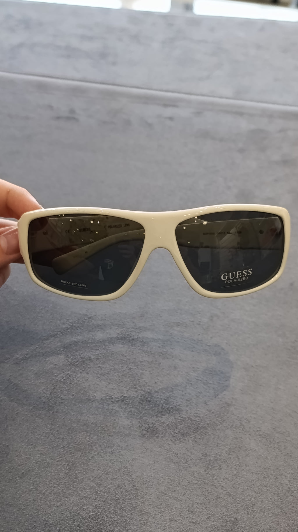 Guess White Polarized Sunglasses